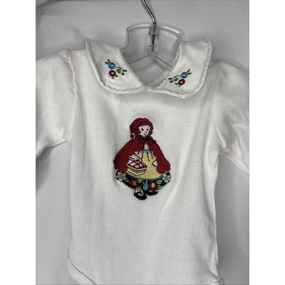 Mary Englelbreit Baby Infant 0-3 Month Little Red Riding Hood White 1Pc Bodysuit - Picture 3 of 7